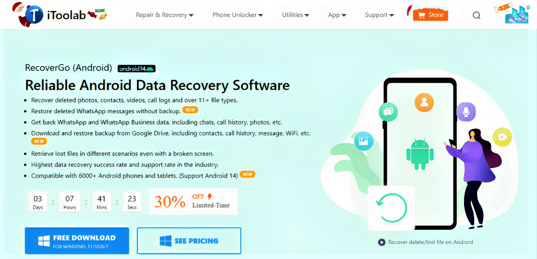 The Top 11 Android Data Recovery Apps of 2024 iToolab RecoverGo Android